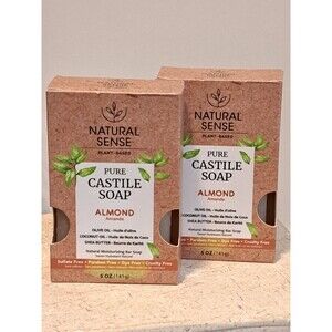 Natural Sense Pure Castle Soap Almond  5 Oz. Bundle Of Two